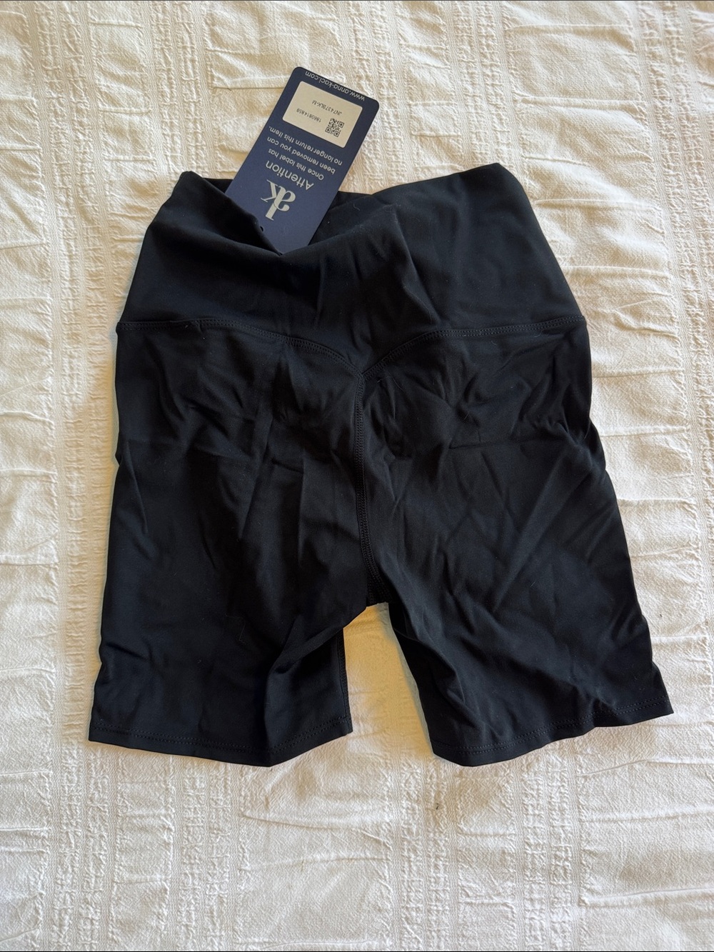 Women's Black High-Rise Bike Shorts